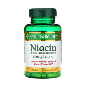 كبسولات فيتامين B3 ناتشرز باونتي Nature's Bounty Niacin تركيز 500 مجم عدد 120 كبسولة