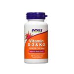 فيتامين ك 2 د 3 Now foods d3 k2 120 capsules