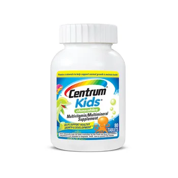 سنتروم كيدز Centrum kids عدد 80 قطعة مضغ بنكهات الفواكه