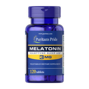 مكمل الميلاتونين Melatonin puritan's pride 3mg تركيز 3 جم عدد 120 قرص